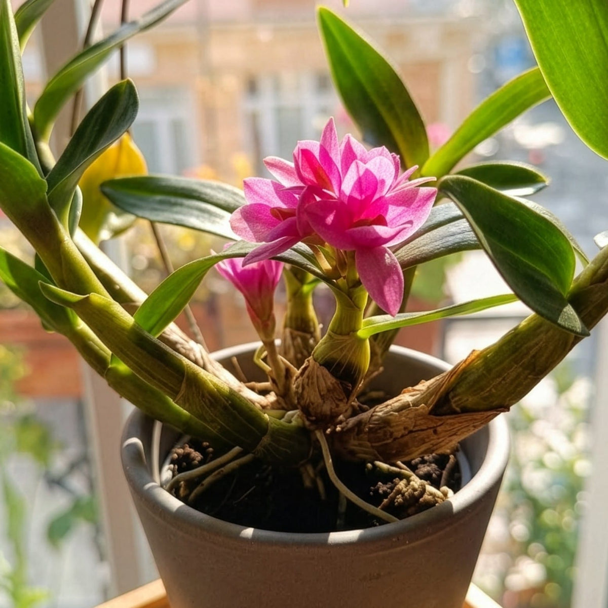 Dendrobium Hibiki mit pinken Blüten
