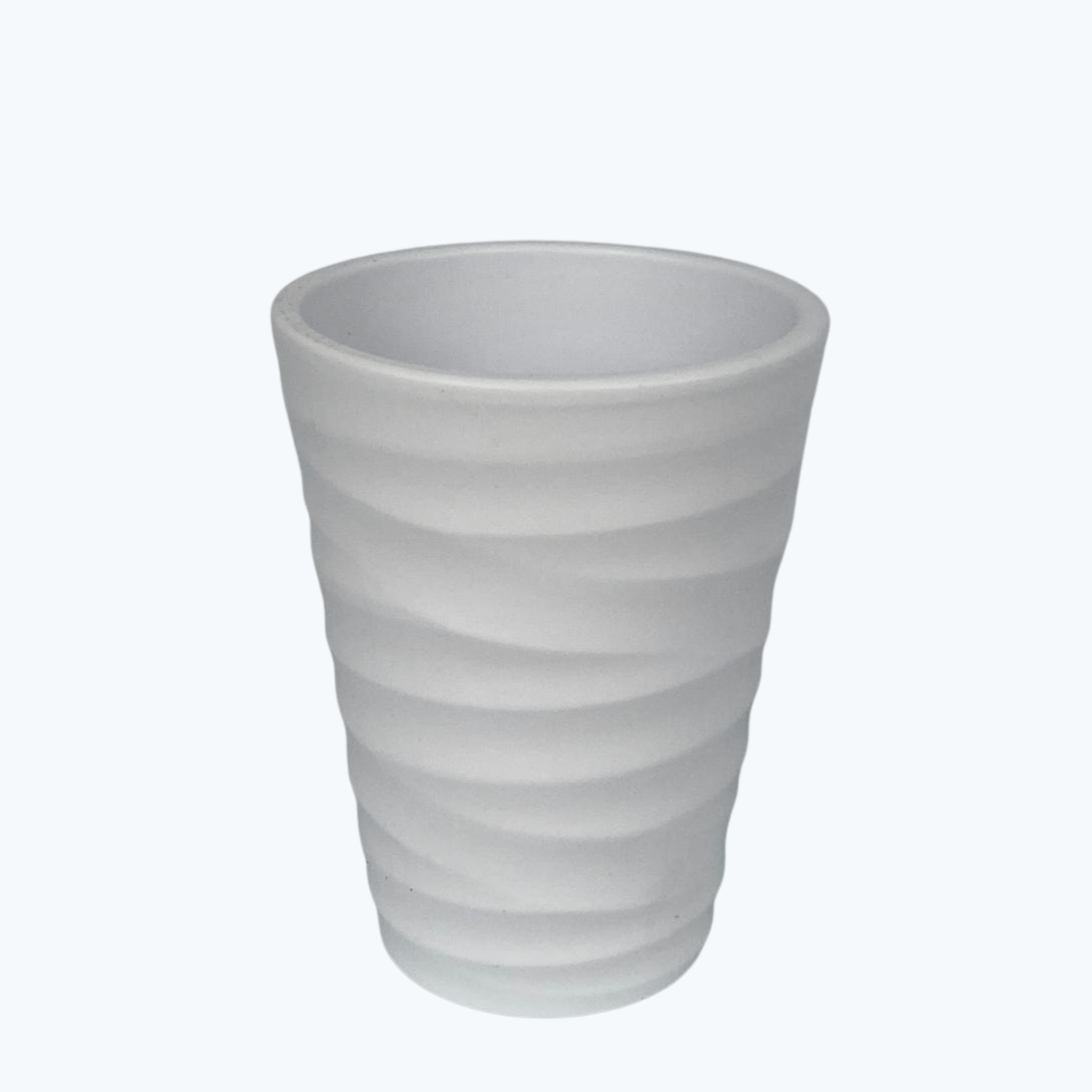 übertopf wave weiß mit wellenstruktur 9 cm Topf