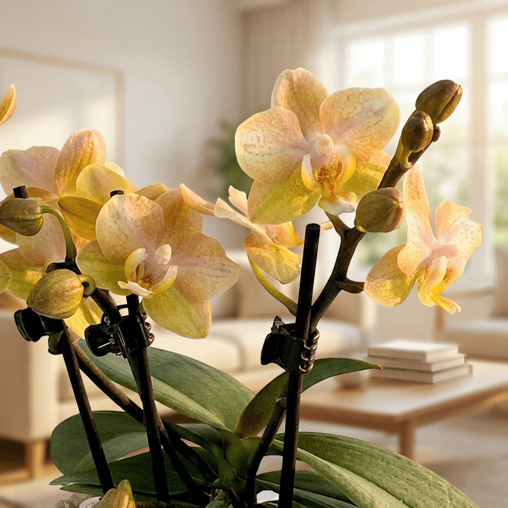 Duftorchidee Table Dance Elemental mit gelben Blüten mit 3 Rispen