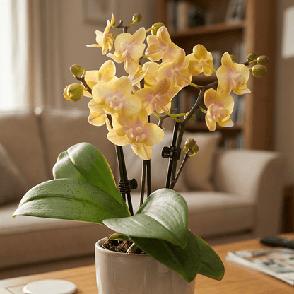 Duftorchidee Table Dance Petal Perfume mit gelben Blüten und 3 Rispen