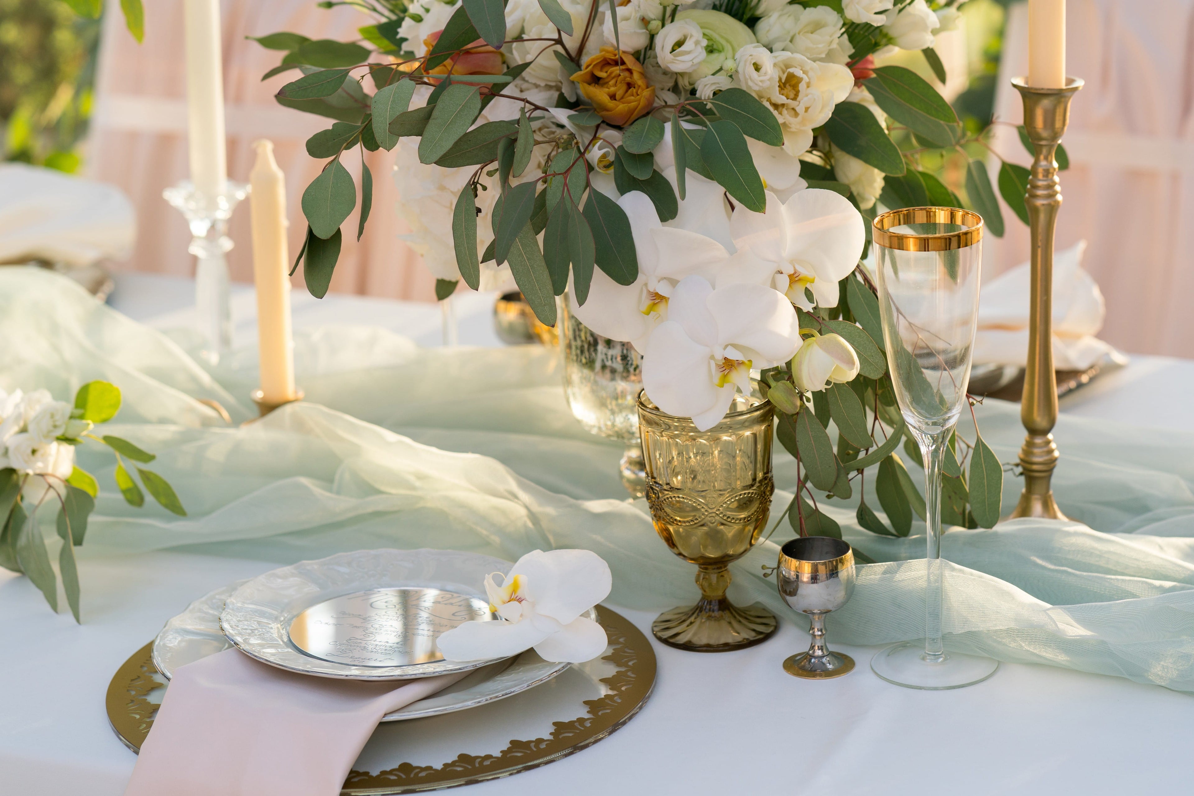Weisse Orchideen Hochzeit